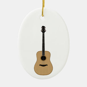 A lovely guitar ceramic ornament