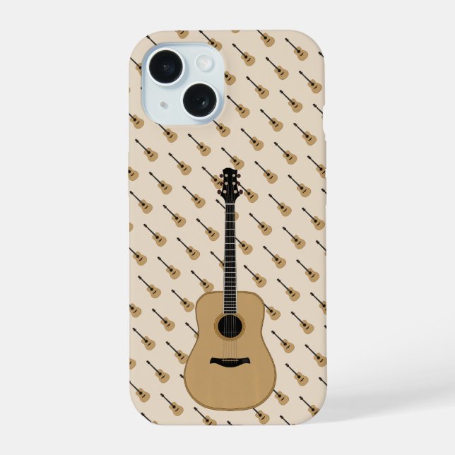 A lovely guitar iPhone 15 case (Back)