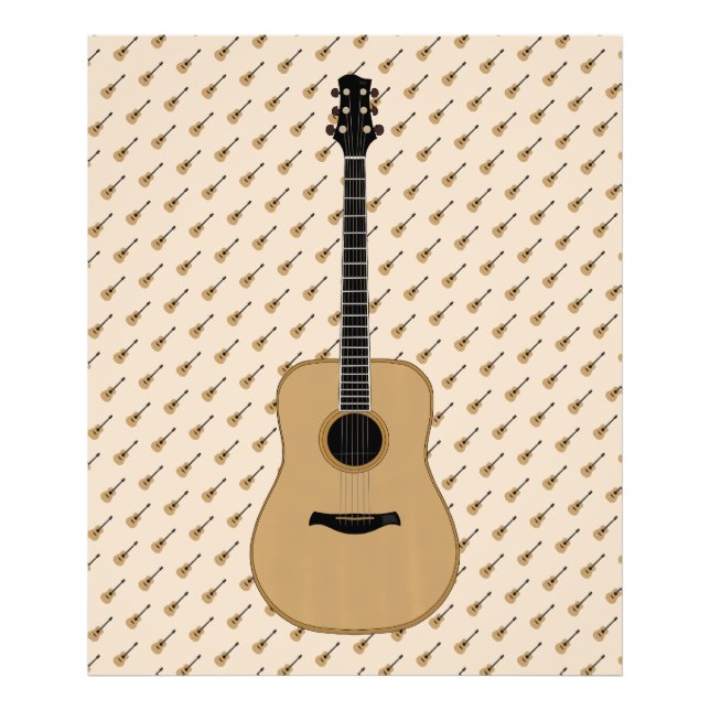 A lovely guitar photo print (Front)