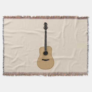 A lovely guitar throw blanket