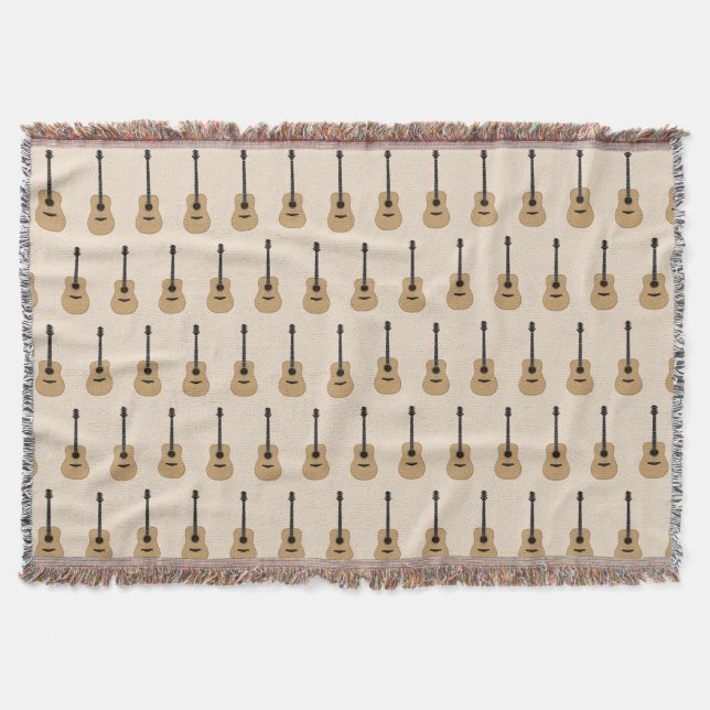 A lovely guitar throw blanket (Front)