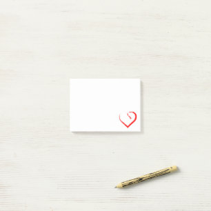 A Lovely Heart Post-it Notes
