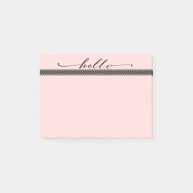 A Lovely Hello Post-it Notes (Front)