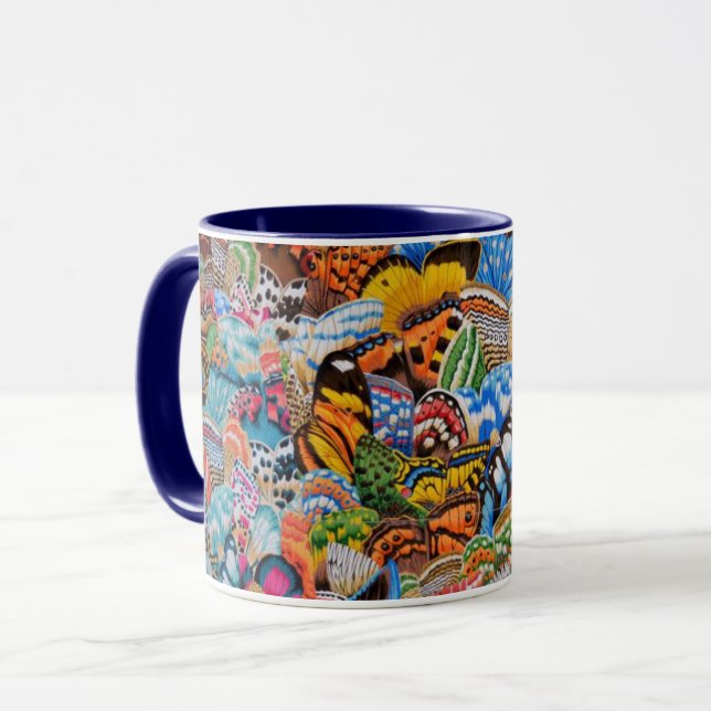 A Lovely Philip Jacobs Fabric Butterfly Wing Mug (Front Left)