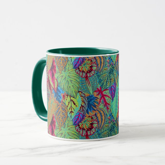 A Lovely Philip Jacobs Fabric Coleus Mug (Front Left)