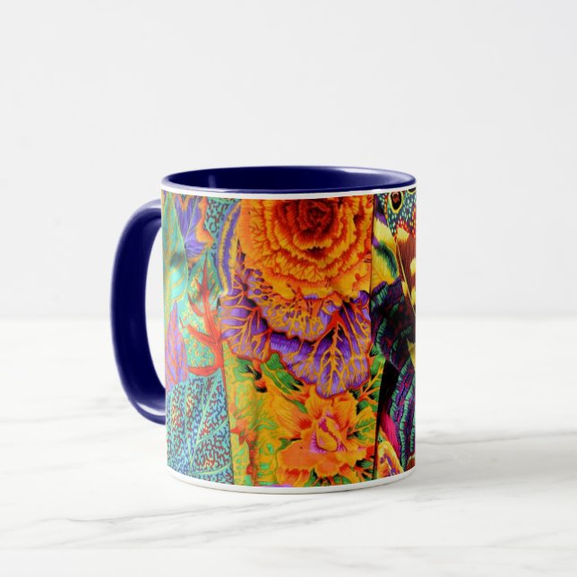 A Lovely Philip Jacobs Fabric Floral Mug (Front Left)