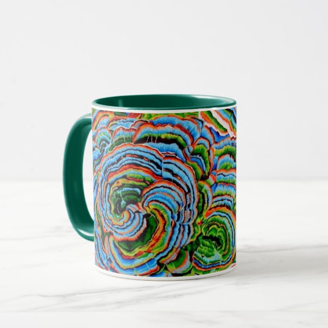 A Lovely Philip Jacobs Fabric Tree Fungi Mug (Front Left)