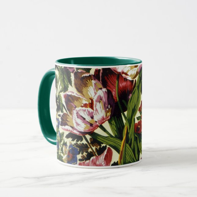 A Lovely Philip Jacobs Fabric Tulip Chintz mug (Front Left)