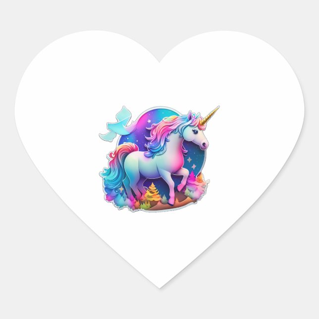 A Lovely Unicorn Sticker  (Front)
