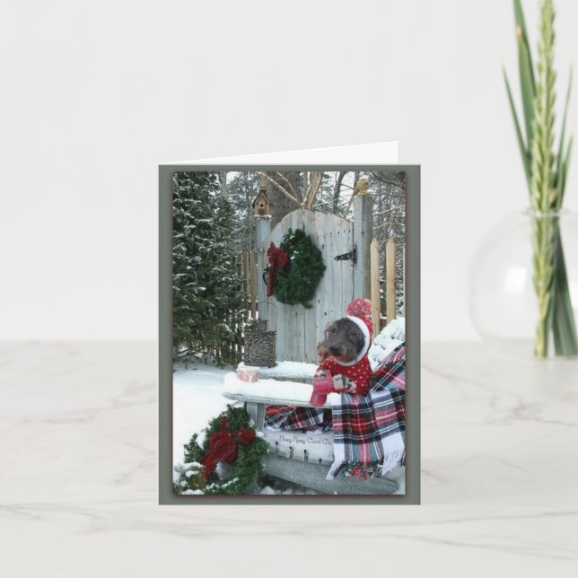 A Lovely Winters Day Note Card (with words) (Front)