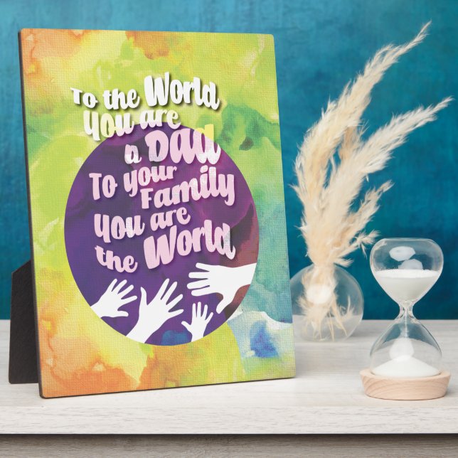 A loving Dad Plaque (Side)