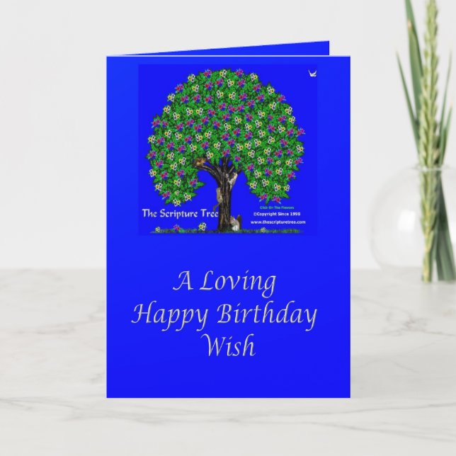 A Loving Happy Birthday Wish Card (Front)