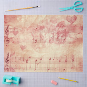 A Loving Musical Note Series Design #1 Tissue Paper