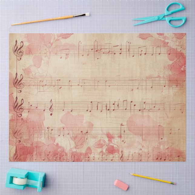 A Loving Musical Note Series Design #2 Tissue Paper (Craft)