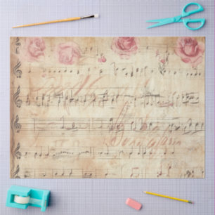 A Loving Musical Note Series Design #3 Tissue Paper