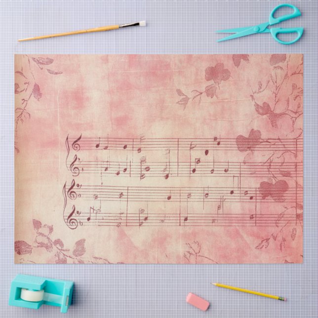A Loving Musical Note Series Design #4 Tissue Paper (Craft)