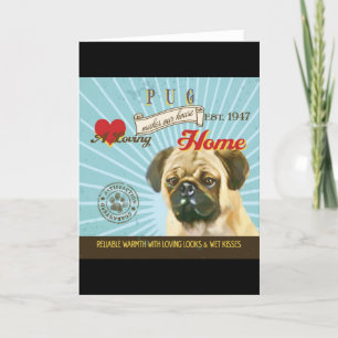 A Loving Pug Makes Our House Home Holiday Card