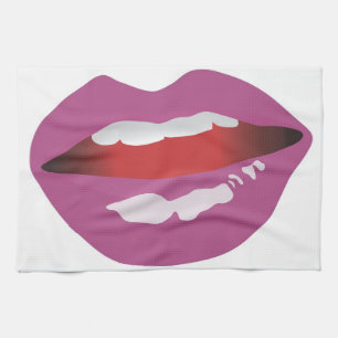 A loving smile of a Mouth 002 Tea Towel