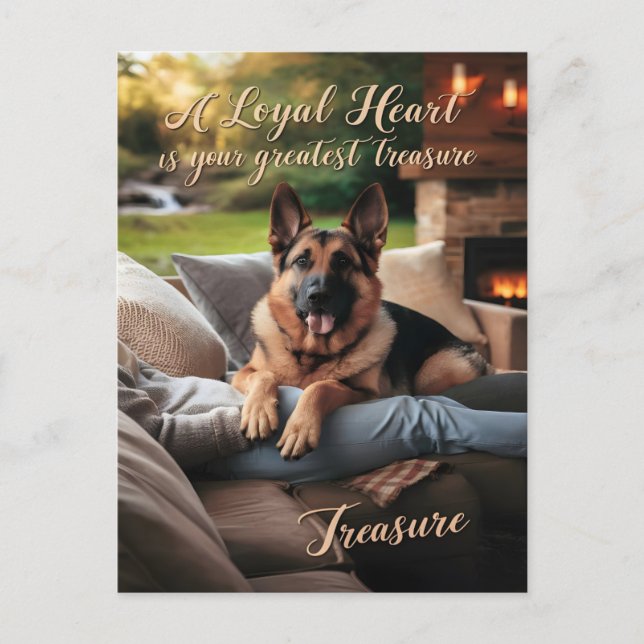 A Loyal Hearts Autumnal Comfort Postcard (Front)