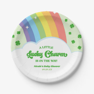A Lucky Charm St. Patrick's Day Baby Shower Paper Plate