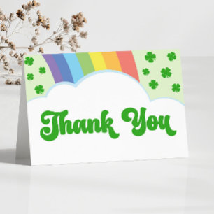 A Lucky Charm St. Patrick's Day Baby Shower Thank You Card