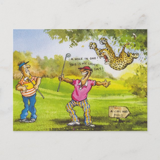 A lucky day postcard (Front)
