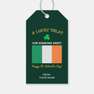 A Lucky Treat Happy St Patrick's Day Custom Name Gift Tags