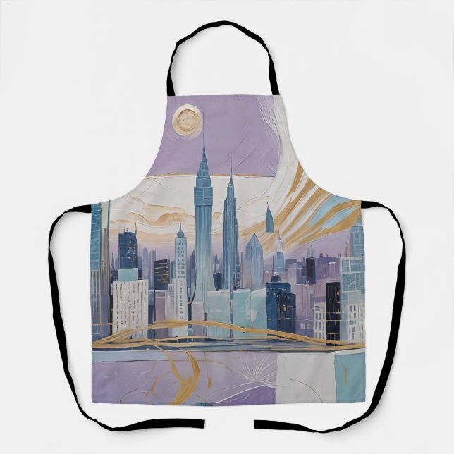 A Lunar Cityscape Apron (Front)