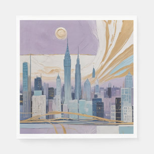 A Lunar Cityscape Napkin