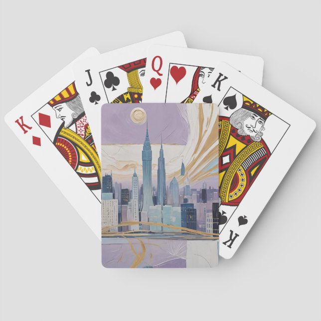 A Lunar Cityscape Playing Cards (Back)