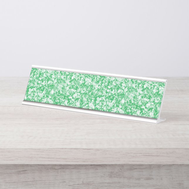 A lush, green fern with delicate, arching fronds f desk name plate (Front)