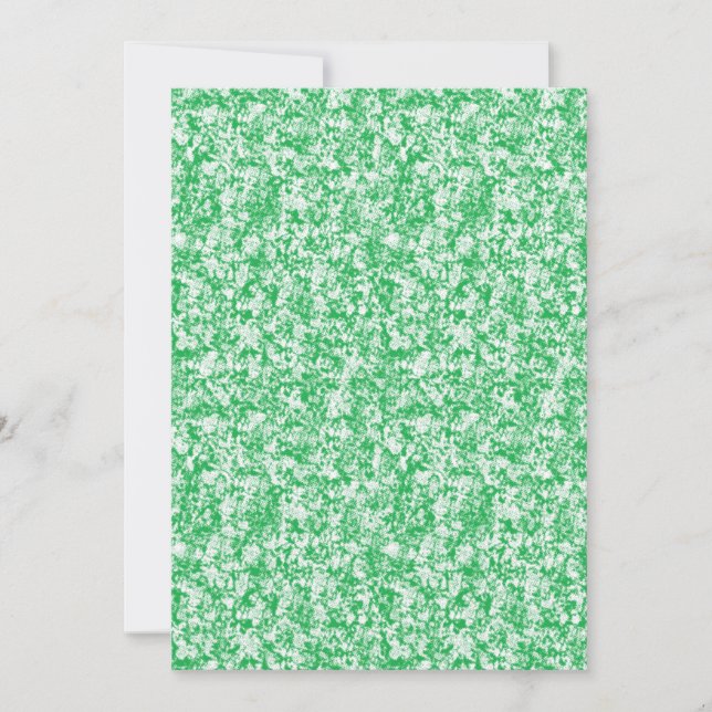 A lush, green fern with delicate, arching fronds f invitation (Front)