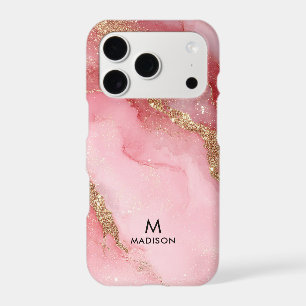A luxurious pink marble background