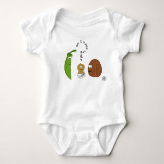 A.m. I to pea or to nut? For Funny to cute baby Bodysuit