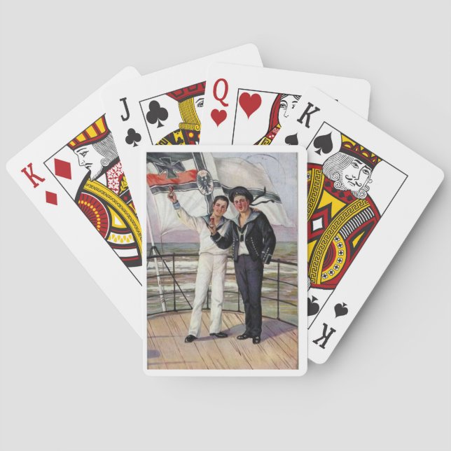 "A M Mailick Imperial German Navy" Playing Cards (Back)