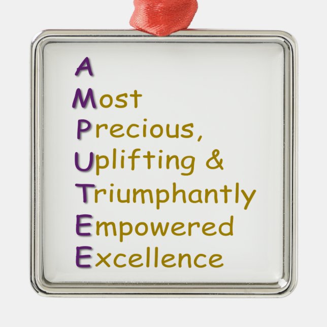 A.M.P.U.T.E.E. METAL TREE DECORATION (Front)