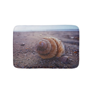 A Macro View Of A Spiral Shell Bath Mat