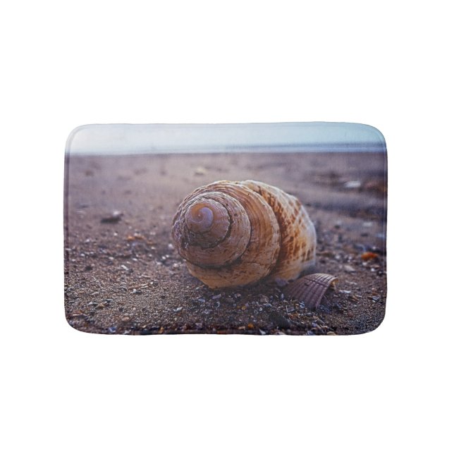 A Macro View Of A Spiral Shell Bath Mat (Front)