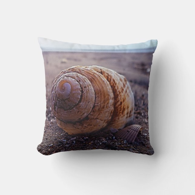 A Macro View Of A Spiral Shell Cushion (Front)