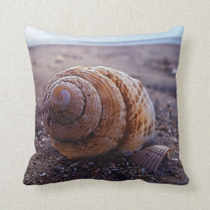 A Macro View Of A Spiral Shell Cushion