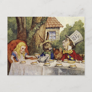 A Mad Tea Party Postcard