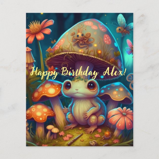 A magic mushroom frog  (Front)