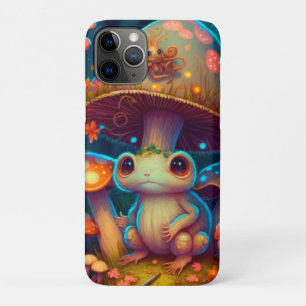 A magic mushroom frog iPhone 11 pro case