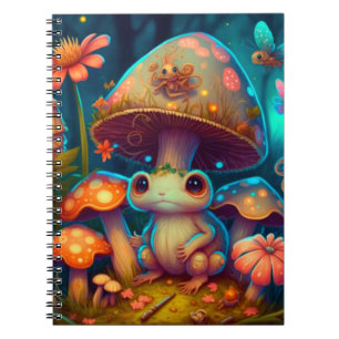 A magic mushroom frog          notebook