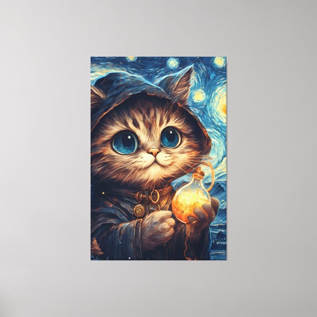 A Magical Cat Canvas Print (Front)