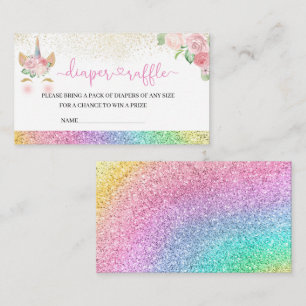 A magical day is on the way diaper raffle enclosure card