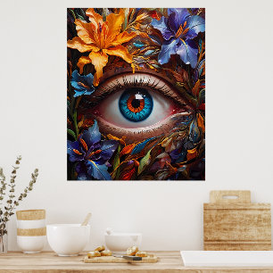 A magical eye, its mysterious allure captivating, poster