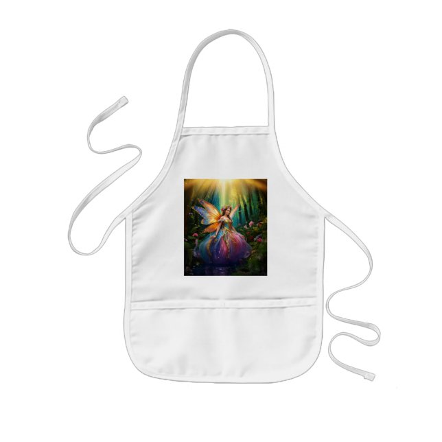 A Magical Fairy Enchanted Forest  Kids Apron (Front)