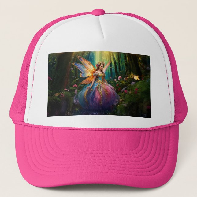 A Magical Fairy Enchanted Forest  Trucker Hat (Front)