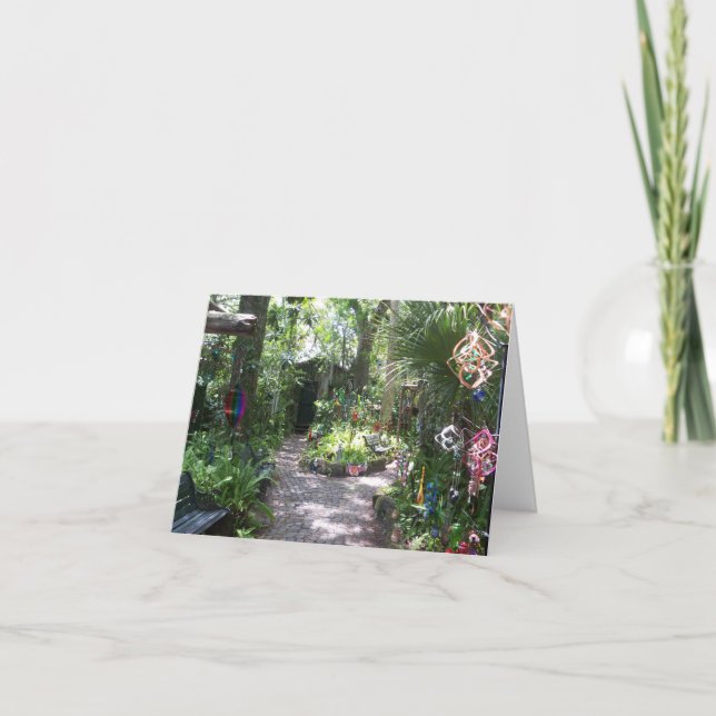 A magical garden card (Front)